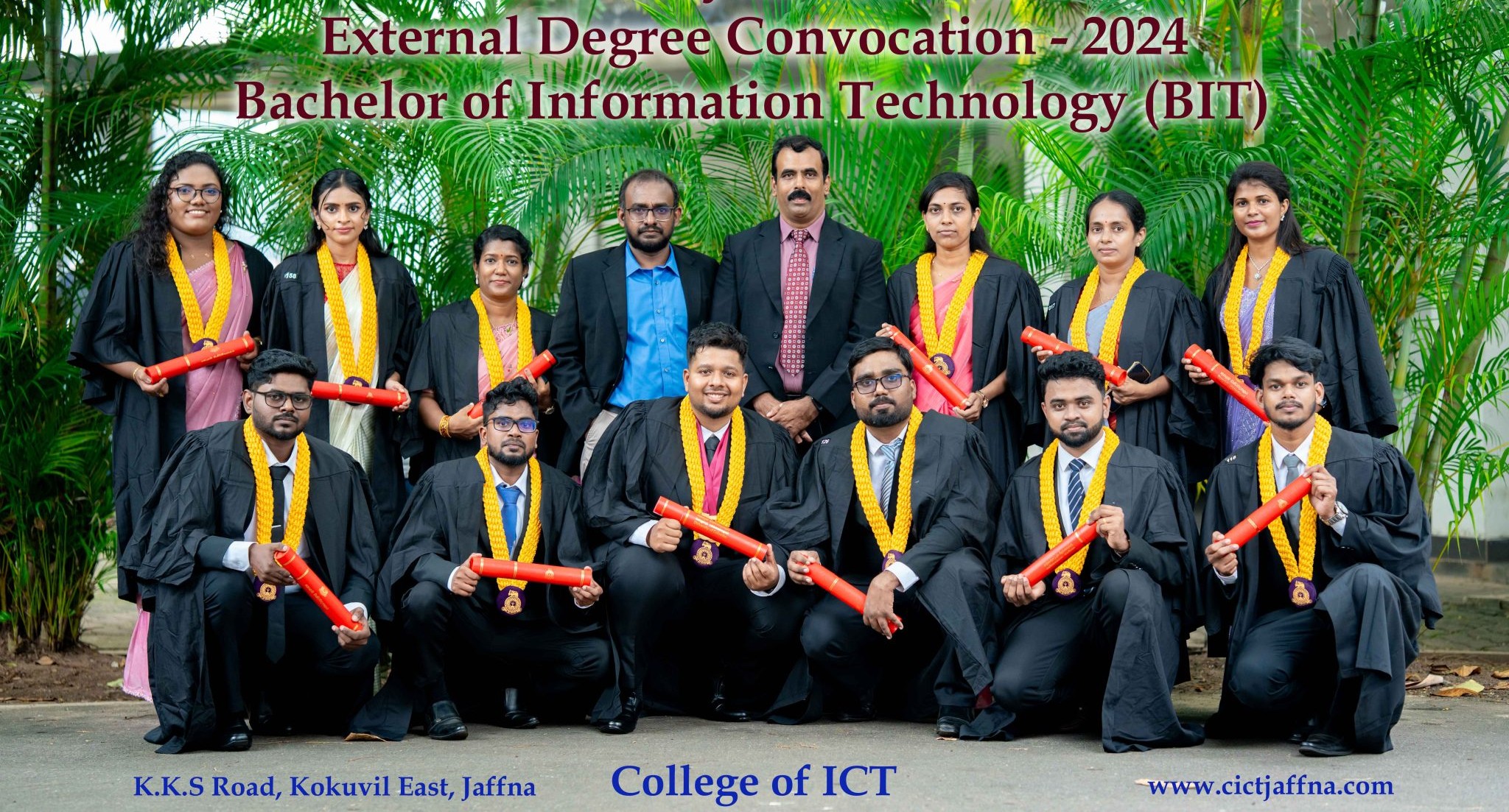College of ICT graduates at the University of Colombo BIT convocation